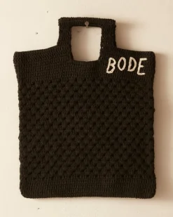 Men BODE Crochet Tote - Black