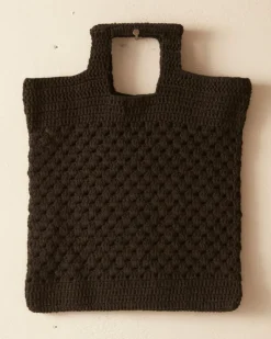 Men BODE Crochet Tote - Black