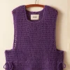 Men BODE Crochet Vest - Purple