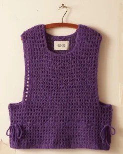 Men BODE Crochet Vest - Purple