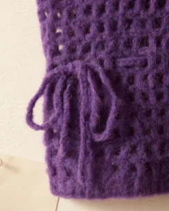 Men BODE Crochet Vest - Purple