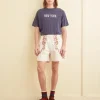 Men BODE Cross-Stitched Rose Garland Shorts