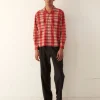 Men BODE Curran Stripe Long Sleeve Shirt