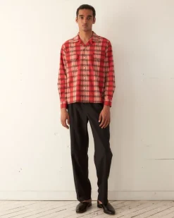 Men BODE Curran Stripe Long Sleeve Shirt