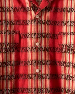 Men BODE Curran Stripe Long Sleeve Shirt
