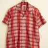 Men BODE Curran Stripe Short Sleeve Shirt