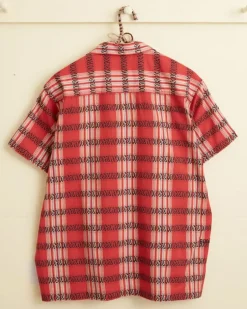 Men BODE Curran Stripe Short Sleeve Shirt