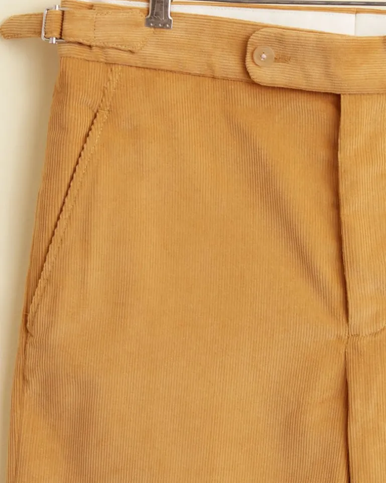 Men BODE Custom Senior Cord Side-Buckle Trousers
