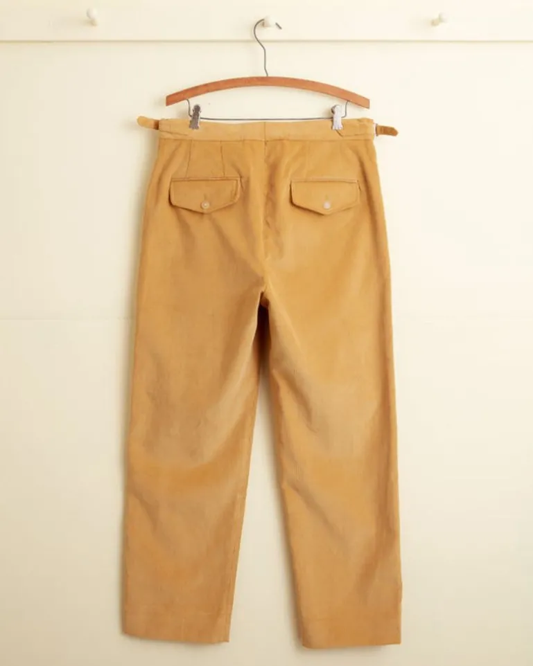 Men BODE Custom Senior Cord Side-Buckle Trousers
