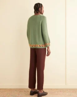 Men BODE Daisy Garland Sweater