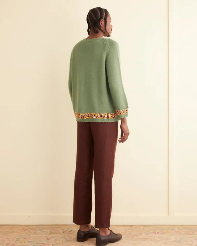 Men BODE Daisy Garland Sweater