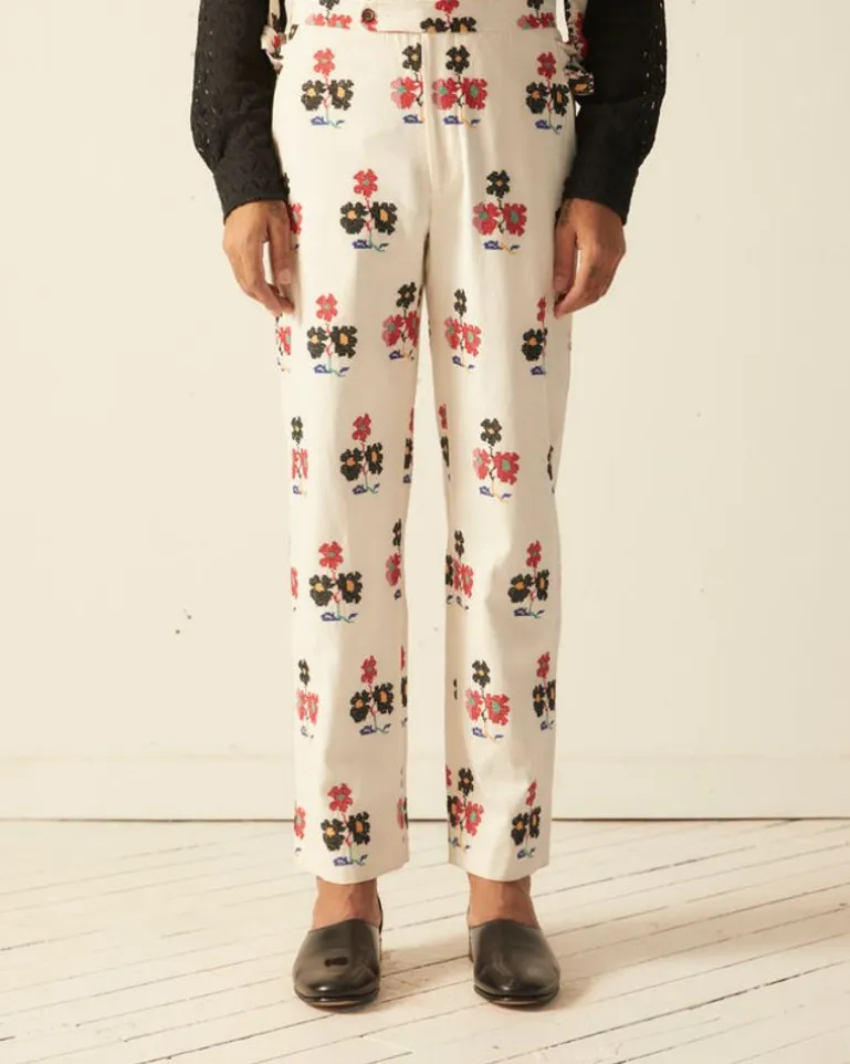 Men BODE Daisy Sprig Trousers