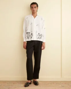 Men BODE Dancing Pantry Long Sleeve Shirt