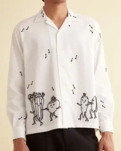 Men BODE Dancing Pantry Long Sleeve Shirt