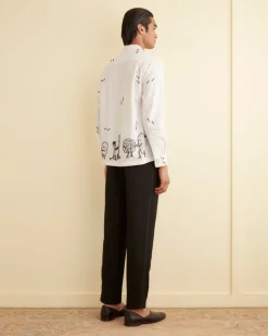 Men BODE Dancing Pantry Long Sleeve Shirt
