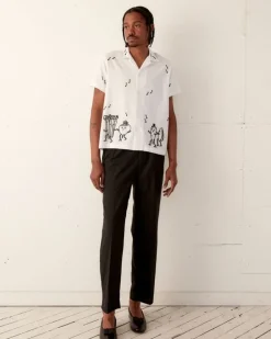Men BODE Dancing Pantry Short Sleeve Shirt