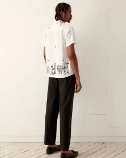 Men BODE Dancing Pantry Short Sleeve Shirt