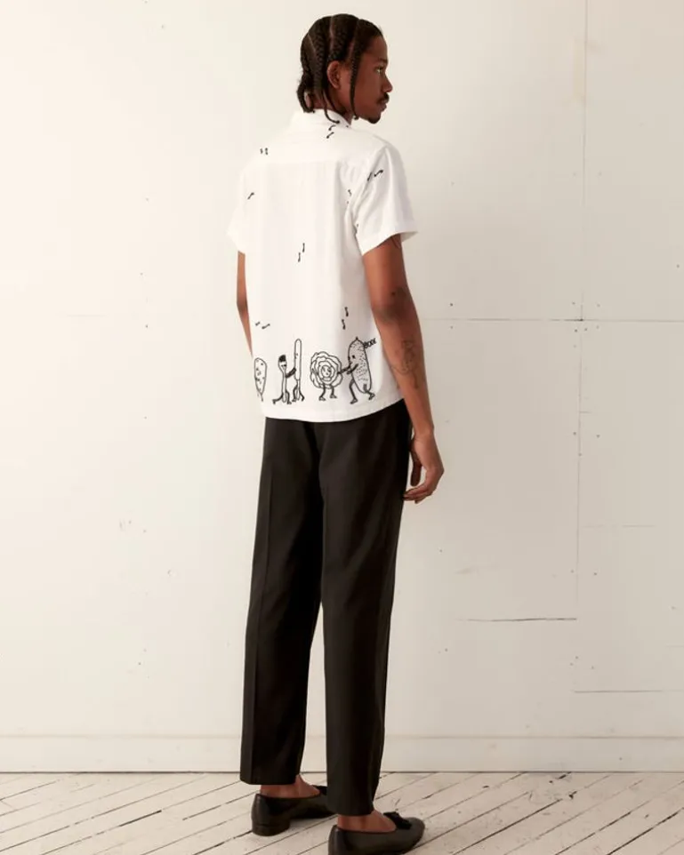 Men BODE Dancing Pantry Short Sleeve Shirt