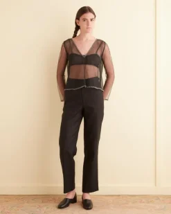 Women BODE Deco Bead Odrira Top