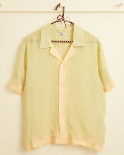 Men BODE Deco Zig-Zag Short Sleeve Shirt