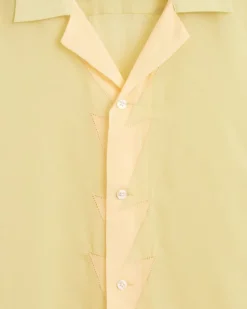 Men BODE Deco Zig-Zag Short Sleeve Shirt