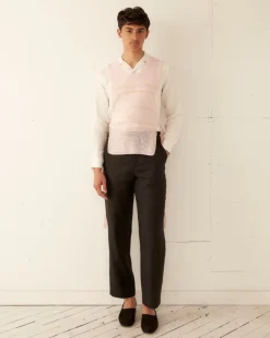 Men BODE Delicate Stripe Crochet Dickie