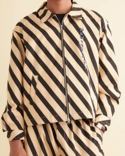 Men BODE Domino Stripe Jacket