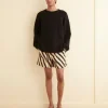 Men BODE Domino Stripe Shorts