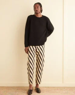 Men BODE Domino Stripe Trousers
