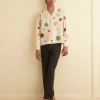 Men BODE Dotted Applique Long Sleeve Shirt