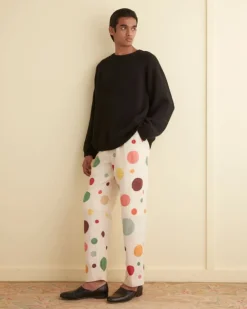 Men BODE Dotted Applique Trousers