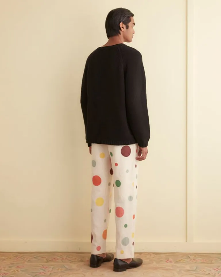 Men BODE Dotted Applique Trousers