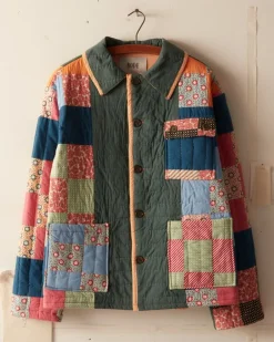 Men BODE Dotted Daisy Quilt Workwear Jacket