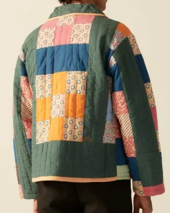 Men BODE Dotted Daisy Quilt Workwear Jacket