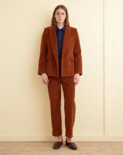 Men BODE Double-Breasted Corduroy Jacket