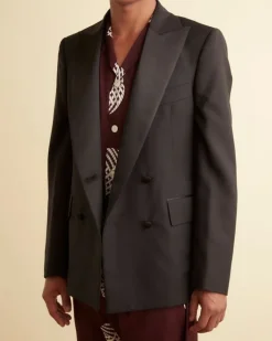 Men BODE Double-Breasted Tuxedo Jacket