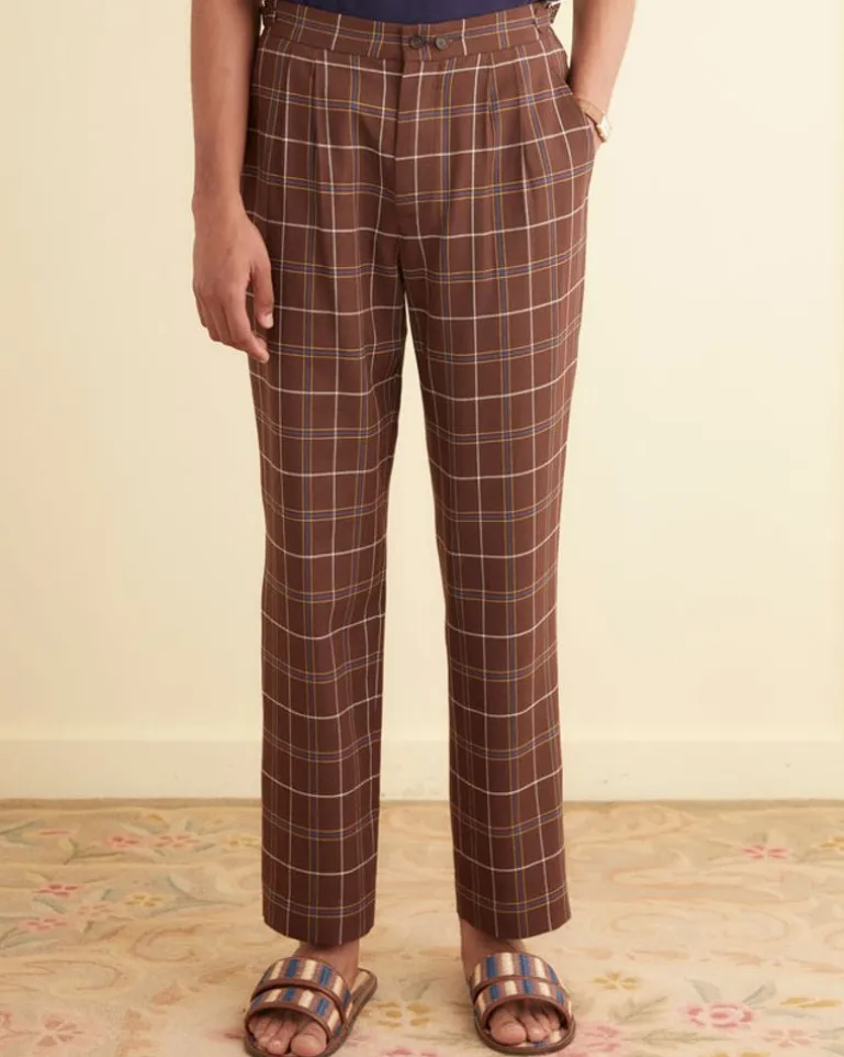 Men BODE Dunham Plaid Trousers