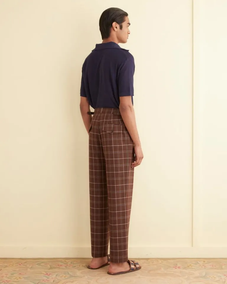 Men BODE Dunham Plaid Trousers