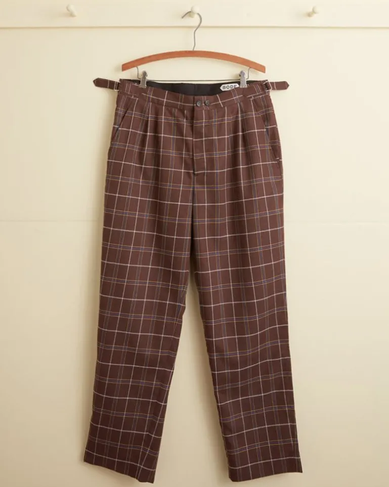 Men BODE Dunham Plaid Trousers