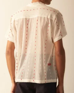 Men BODE Duo Dot Mesh Short Sleeve Shirt