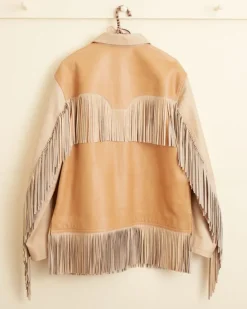 Men BODE Duo Leather Fringe Jacket