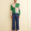 Men BODE Duotone Crochet Overshirt - Green
