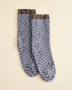 Men BODE Duotone Jacquard Socks - Blue Grey