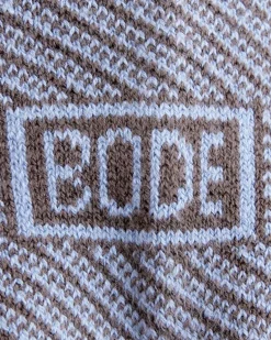 Men BODE Duotone Jacquard Socks - Blue Grey