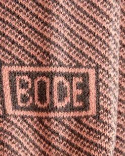 Men BODE Duotone Jacquard Socks - Peach Grey
