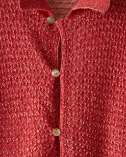 Men BODE Duotone Lace Shirt - Red