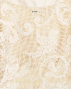 Women BODE Ecru Filigree Top