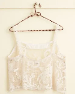 Women BODE Ecru Filigree Top