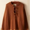 Men BODE Edge Trim Pullover - Brown