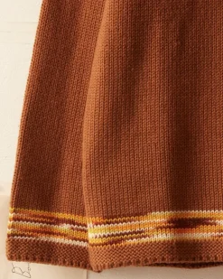 Men BODE Edge Trim Pullover - Brown
